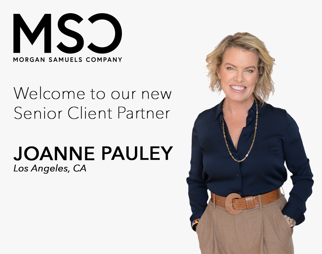 Morgan Samuels Hires Joanne Pauley as Senior Client Partner